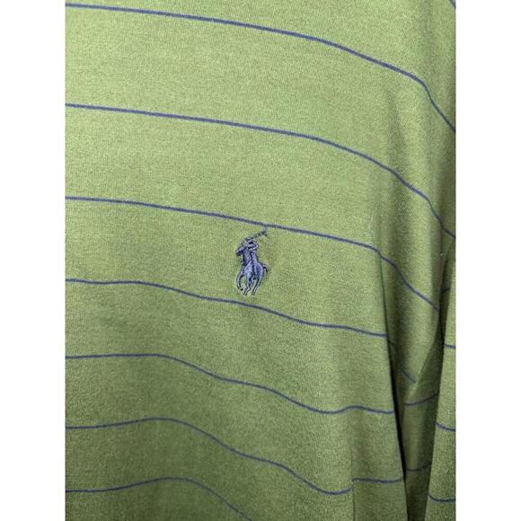 Ralph Lauren Other - Polo Golf Ralph Lauren LS green w/ navy stripe XXL SHCC arm